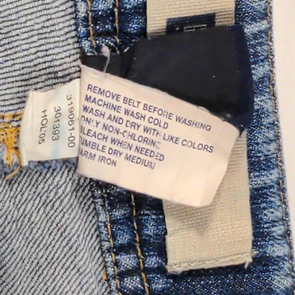 Vtg Gap Kids Y2K Flare Jeans Size 4 Adjustable Waist Stretch 2005 Retro Denim - Picture 11 of 11